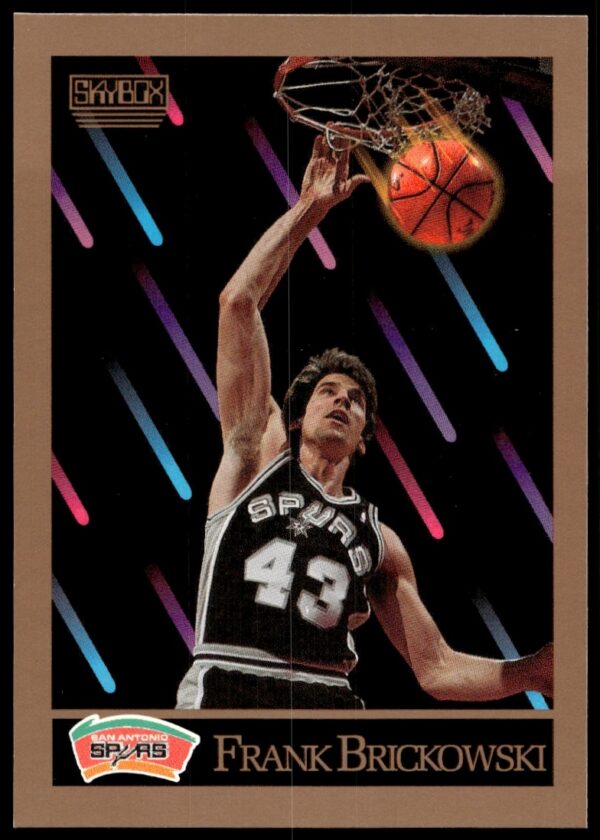 1990-91 SkyBox Frank Brickowski basketball card #254, showcasing his dynamic gameplay.
