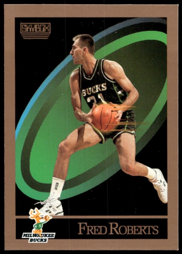 Fred Roberts 1990-91 SkyBox Basketball Card #164, showcasing dynamic in-game action.