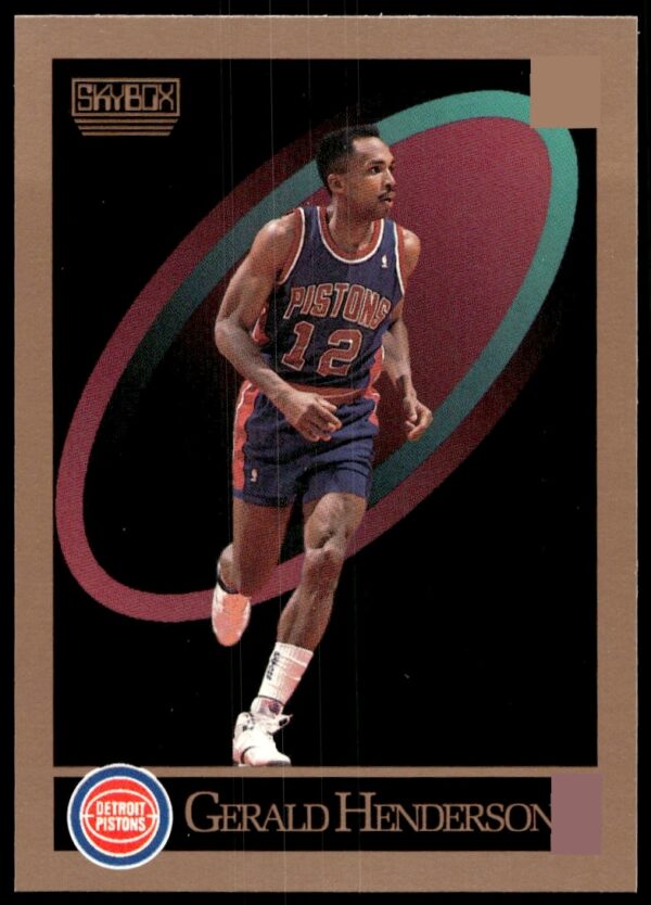 SkyBox 1990-91 Gerald Henderson basketball card #88 showcasing action pose.