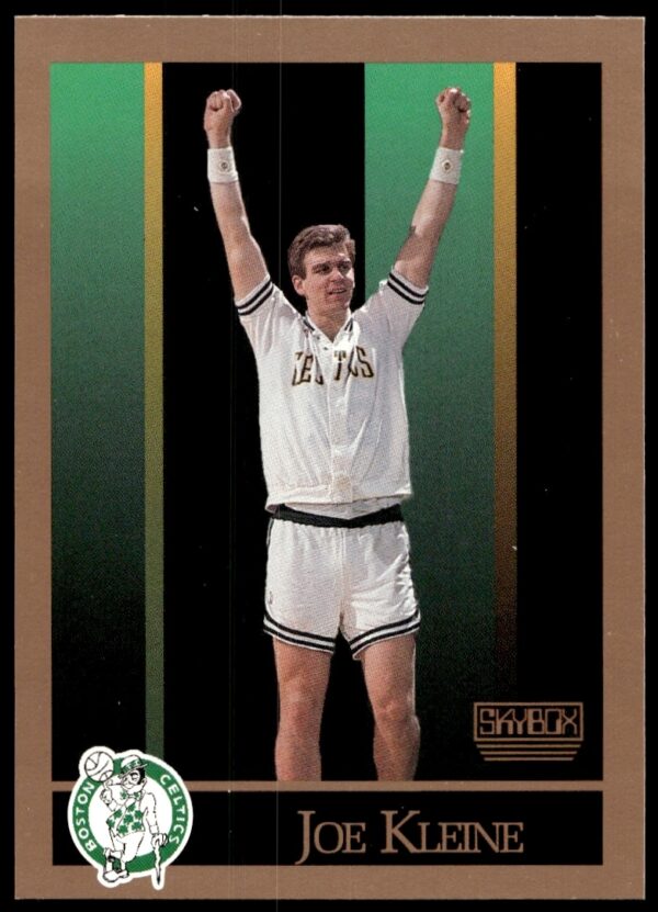 1990-91 SkyBox Joe Kleine Basketball Card #17, front view displaying game action.