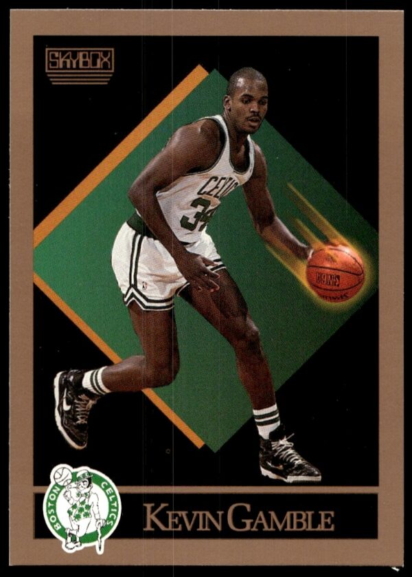 Kevin Gamble Boston Celtics 1990-91 SkyBox #15 Basketball Card Front