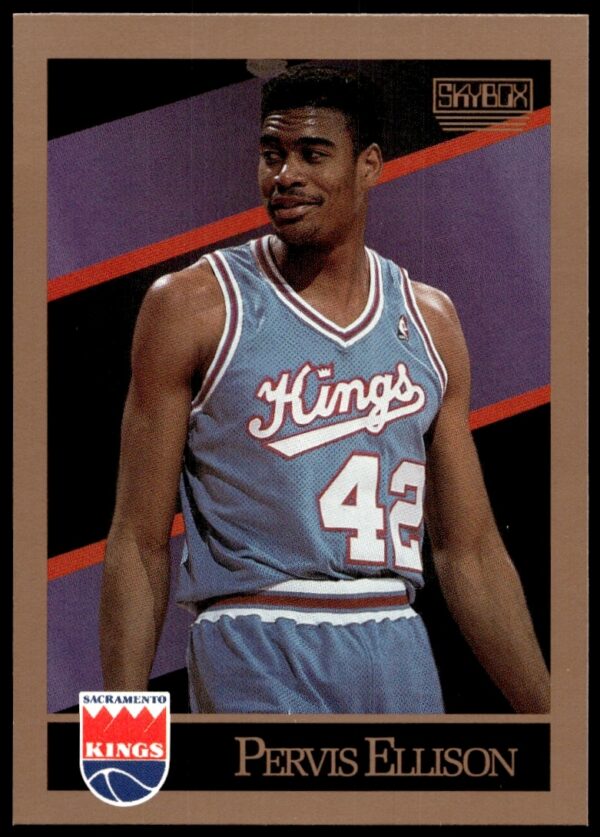 Pervis Ellison 1990-91 SkyBox Card in Sacramento Kings Uniform, Card #246.