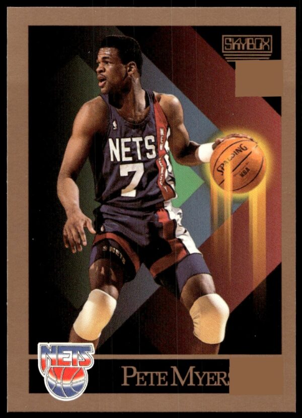 Pete Myers 1990-91 SkyBox Basketball Card Front #184