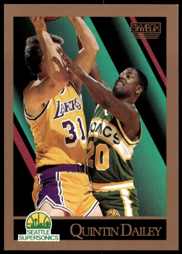 Quintin Dailey 1990-91 SkyBox Basketball Card #265 Front – NBA Action Image