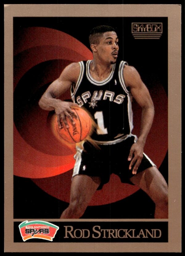 1990-91 SkyBox Rod Strickland Basketball Card #261 Front View