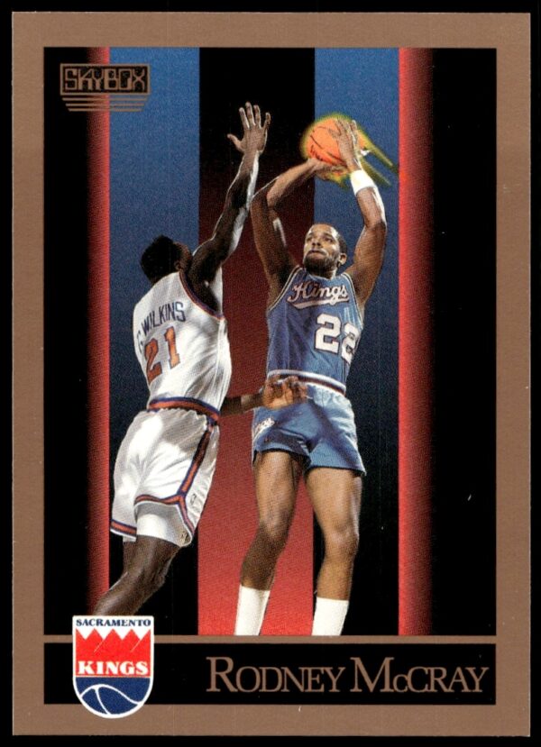Rodney McCray 1990-91 SkyBox card #248 front, showcasing action shot.