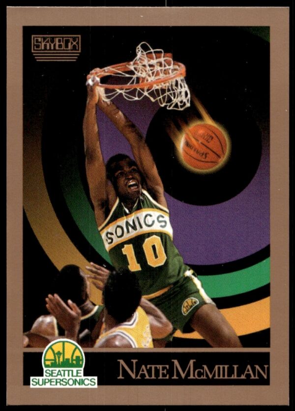 1990-91 SkyBox Sedale Threatt Lakers Basketball Card #273.
