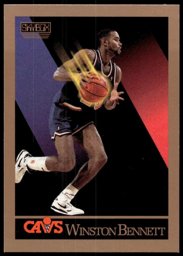 1990-91 SkyBox Winston Bennett Trading Card #48 Front – Vintage NBA Memorabilia.