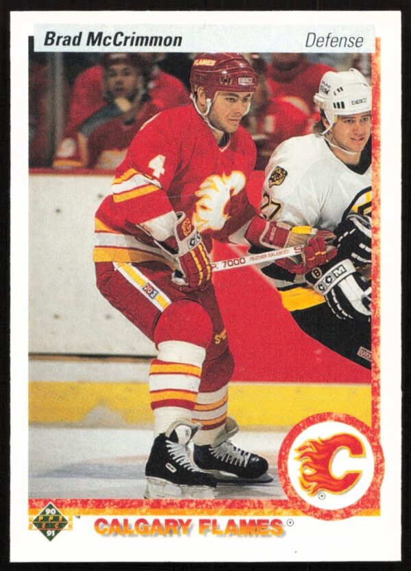 Upper Deck 1990-91 Brad McCrimmon hockey card front, #294, legendary defenseman.