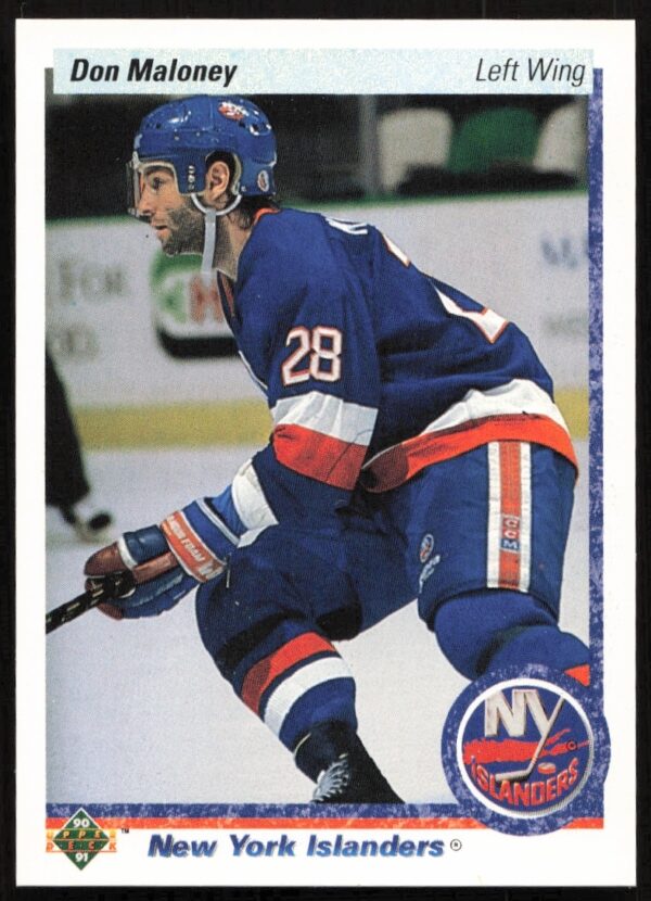 Front view of Don Maloney 1990-91 Upper Deck Hockey Card #20.