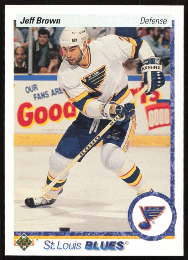 Jeff Brown 1990-91 Upper Deck Hockey Card #191 Front Image