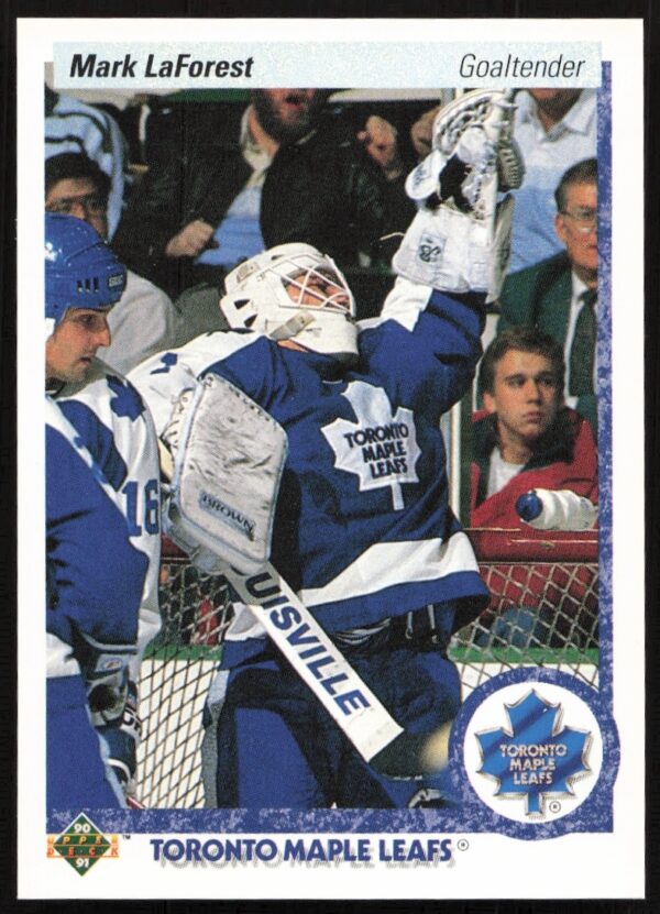 1990-91 Upper Deck Mark Laforest hockey card #81 featuring vintage sports nostalgia.