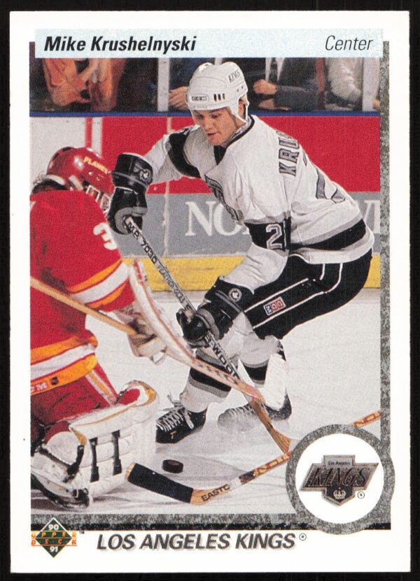 Upper Deck 1990-91 Mike Krushelnyski hockey card #394 front view.
