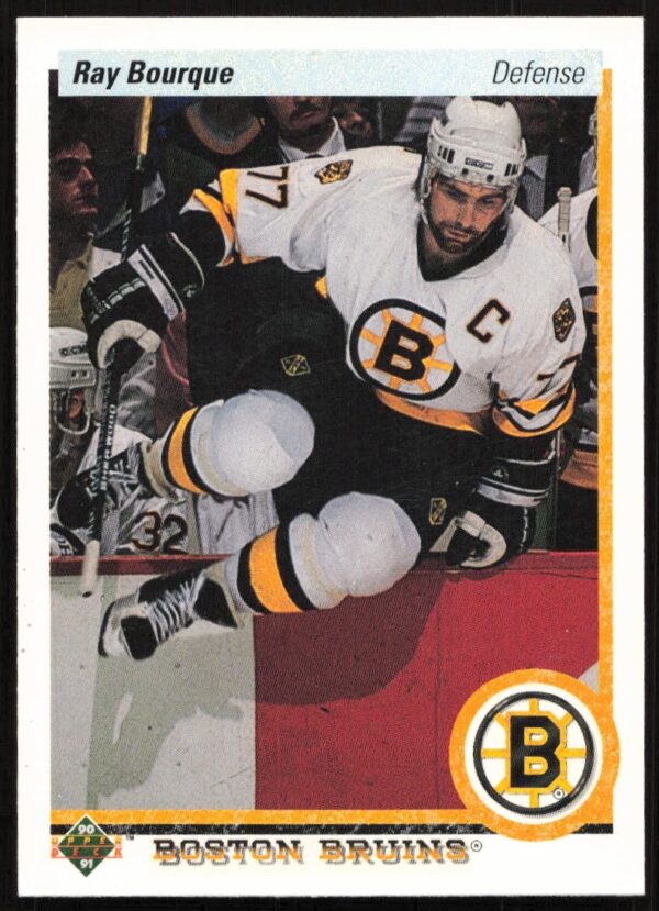 Ray Bourque 1990-91 Upper Deck Hockey Card #64 Front View