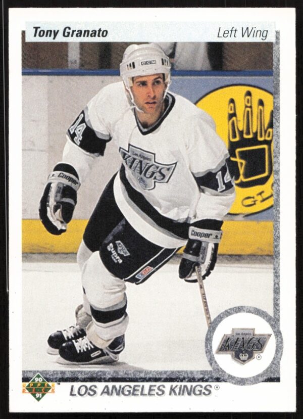 Tony Granato 1990-91 Upper Deck Hockey Card #272, Los Angeles Kings Action Shot.