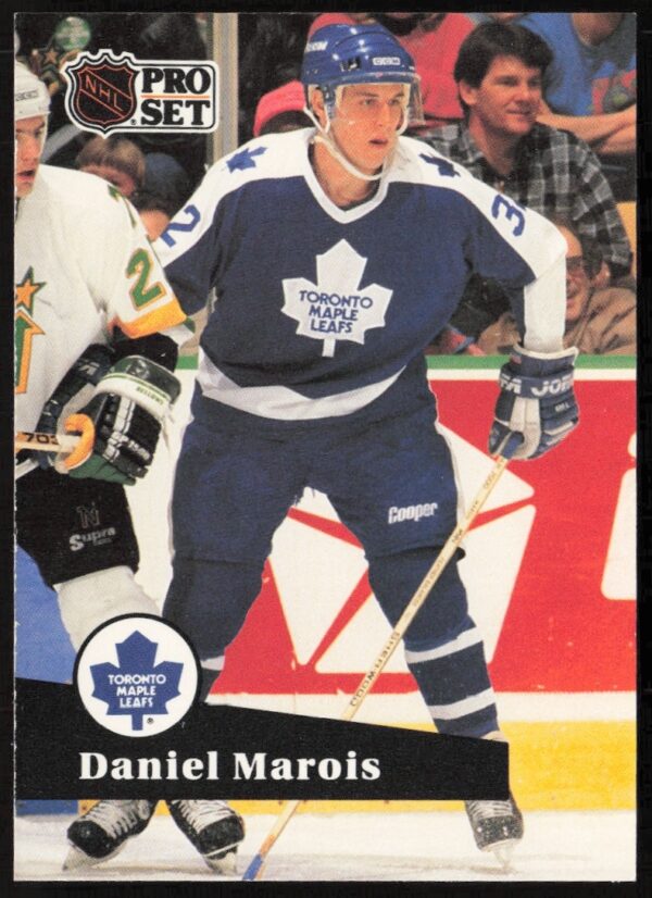Daniel Marois 1991-92 NHL Pro Set Card #223 Toronto Maple Leafs Action Shot
