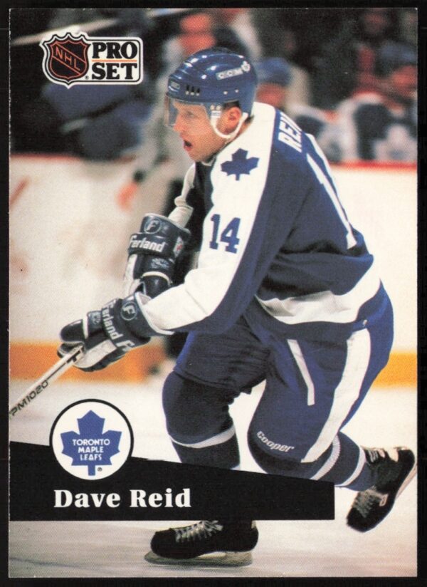 1991-92 NHL Pro Set Hockey Card Dave Reid #229 Front Image