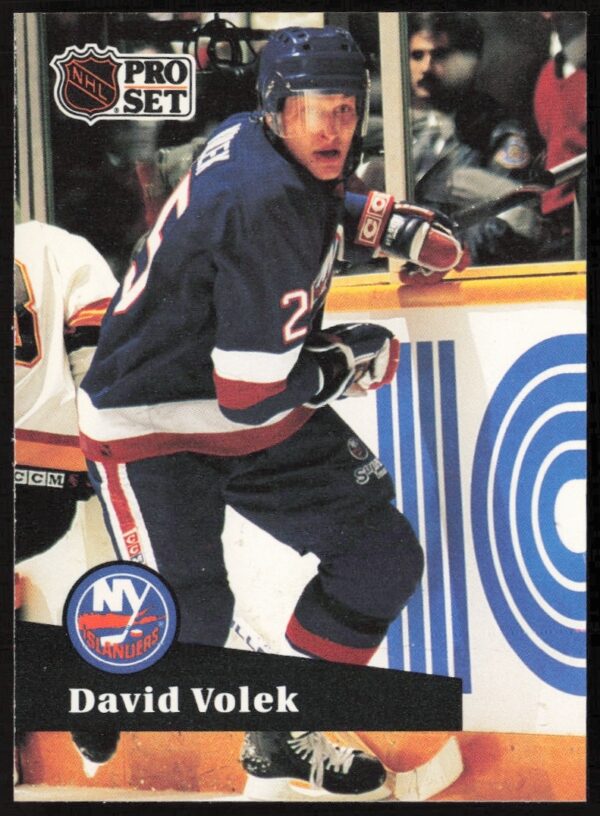 David Volek 1991-92 Pro Set NHL Card #147, New York Islanders.