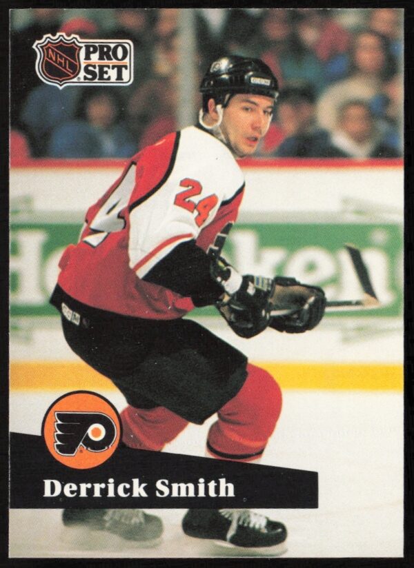 Derrick Smith 1991-92 Pro Set NHL Card #174, Philadelphia Flyers.