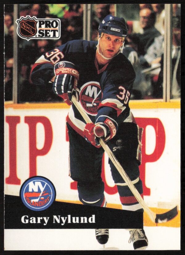 Gary Nylund 1991-92 NHL Pro Set Card #150 Front Image.