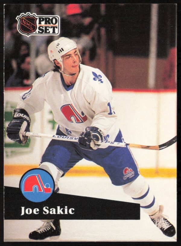 Joe Sakic 1991-92 Pro Set NHL Card #199 Front Image