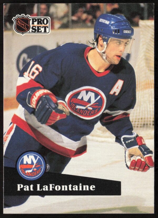 Pat LaFontaine 1991-92 NHL Pro Set Trading Card #149 Front Image.