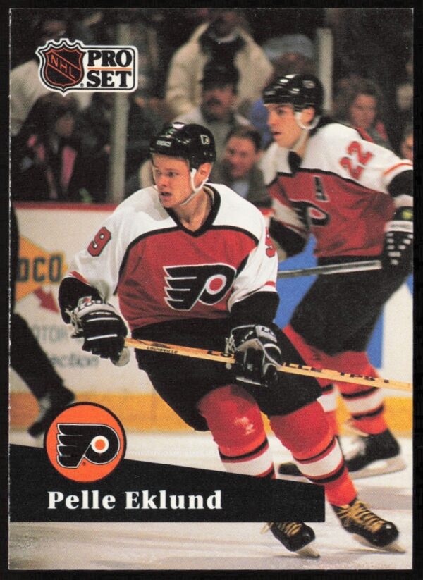 Pelle Eklund 1991-92 NHL Pro Set Card #179 Front Image