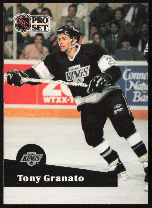 Tony Granato 1991-92 Pro Set NHL Card #98 Los Angeles Kings Uniform