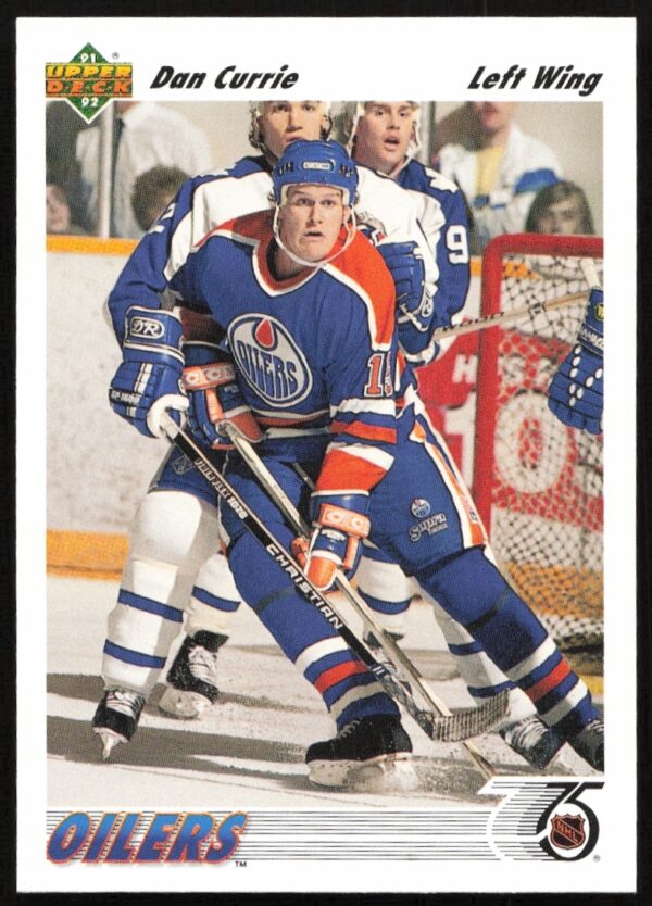 Dan Currie 1991-92 Upper Deck Trading Card #347 Front Image