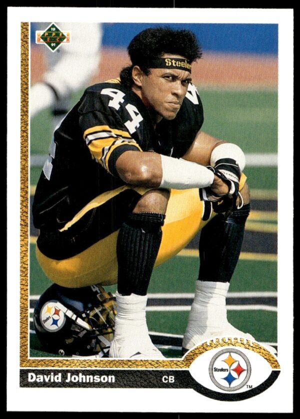 Front view of 1991 Upper Deck David Johnson baseball card, showcasing leadership as manager.