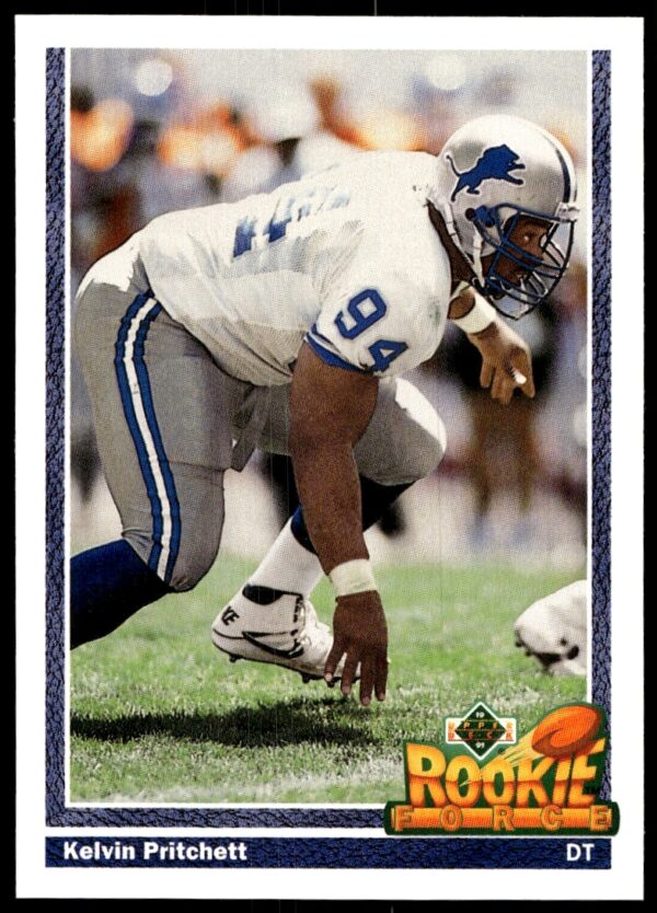 Kelvin Pritchett 1991 Upper Deck Trading Card #641, NFL Action Shot.