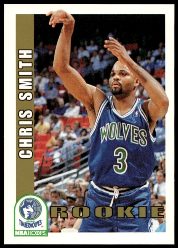 Chris Smith 1992-93 NBA Hoops Card #424 Front, Basketball Trading Card.