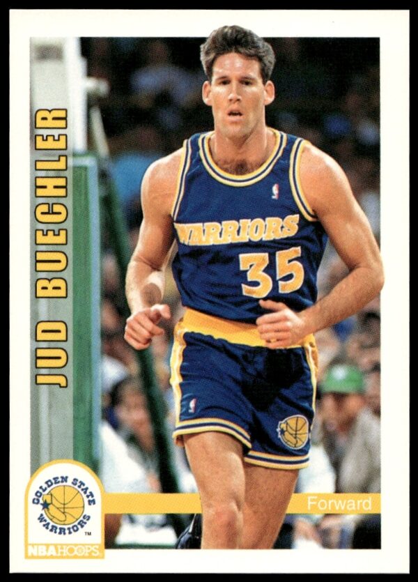 Jud Buechler 1992-93 NBA Hoops Card #385 Front - Basketball Action Shot