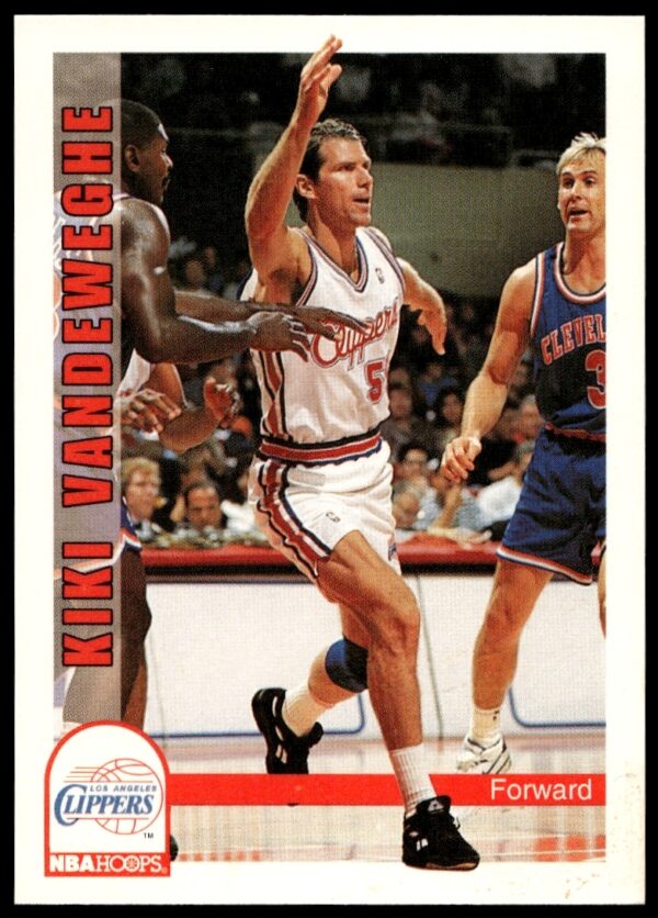 Kiki Vandeweghe 1992-93 Clippers NBA Hoops Card #405 Front View