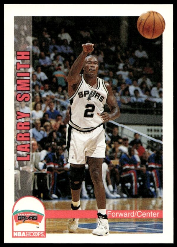 1992-93 NBA Hoops Larry Smith card #468, featuring dynamic in-game action.