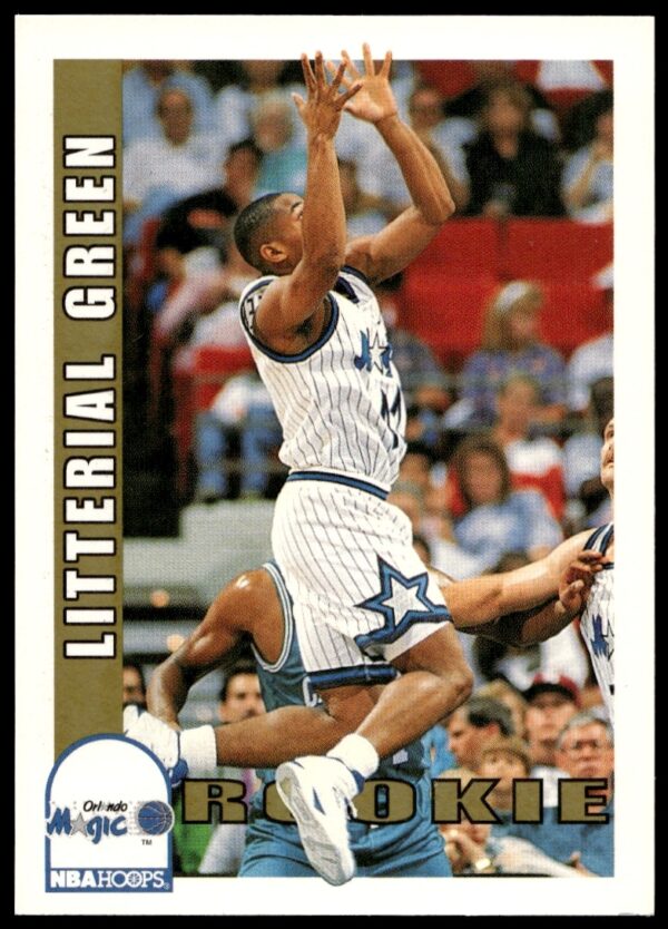 Litterial Green 1992-93 NBA Hoops trading card #440 action pose.