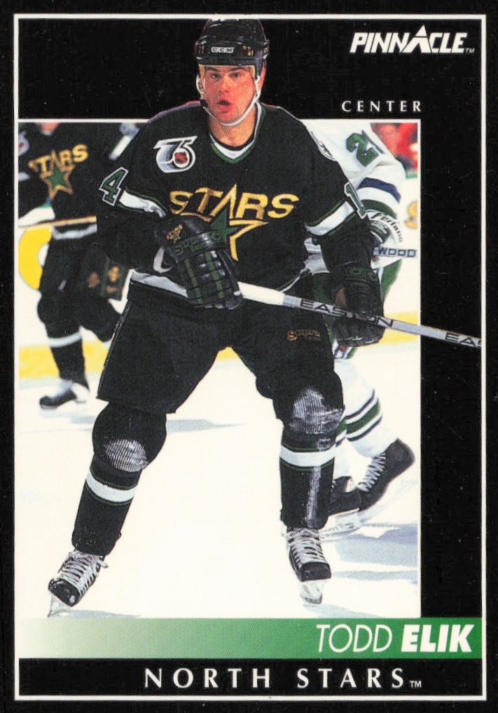 Glen Wesley in Boston Bruins jersey, 1992-93 Pinnacle Hockey Card #326.