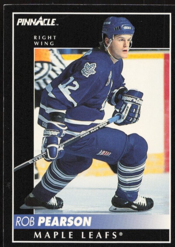 Teemu Selanne 1992-93 Pinnacle rookie card #406, Winnipeg Jets uniform, mid-action shot.