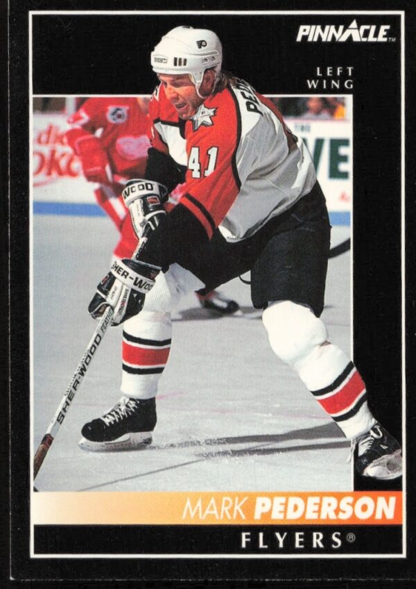 Yves Racine 1992-93 Pinnacle Hockey Card #332 Front View.