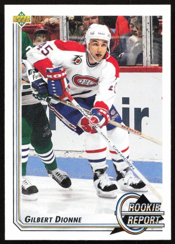 Gilbert Dionne 1992-93 Upper Deck Hockey Trading Card #356.