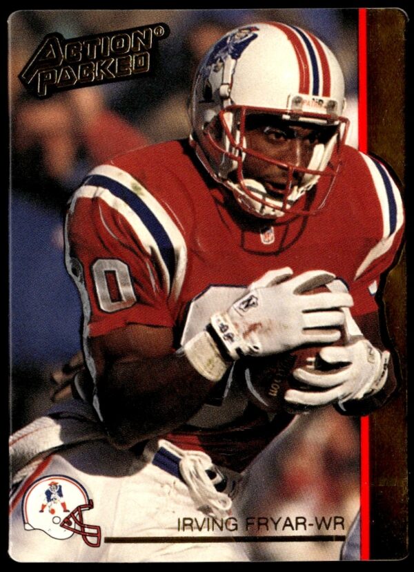 Irving Fryar 1992 Patriots Action Packed football card #169 collectible.