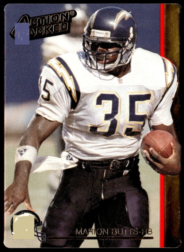 Marion Butts 1992 Action Packed NFL Card #35, San Diego Chargers Running Back.
