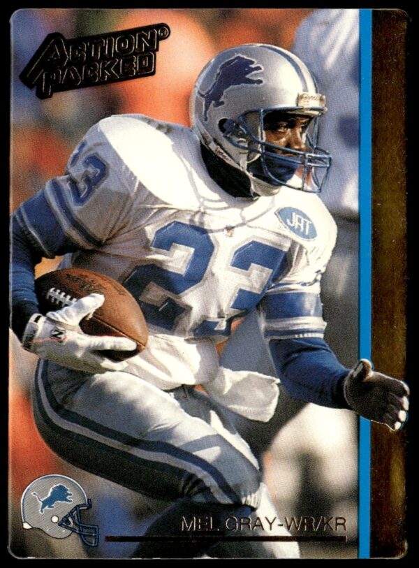Vintage 1992 Mel Gray Football Card: Dynamic Action, Collectible Appeal.