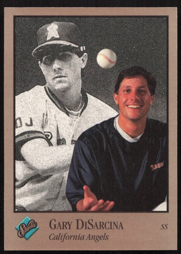 Gary DiSarcina 1992 Leaf Studio Baseball Card #144 - Portrait, Collectible.