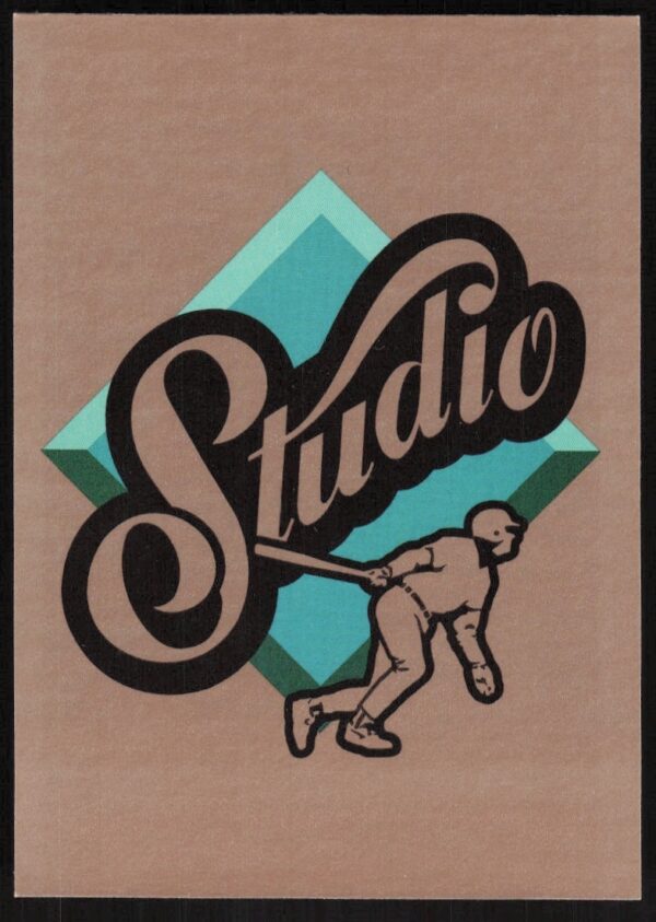 Leaf Studio 1992 Header Card NNO Front: Bold design, vibrant colors, sleek branding.