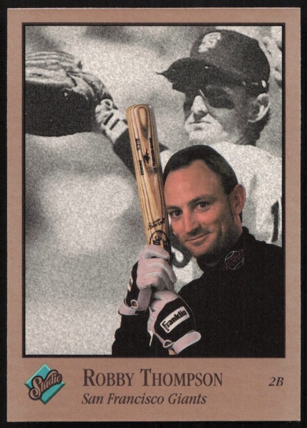 Robby Thompson 1992 Leaf Studio Baseball Card #119, San Francisco Giants Collectible.