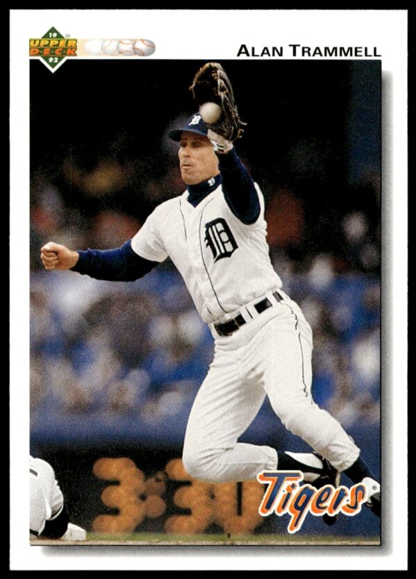 Alan Trammell 1992 Upper Deck Card #273, Detroit Tigers, Defensive Stance.