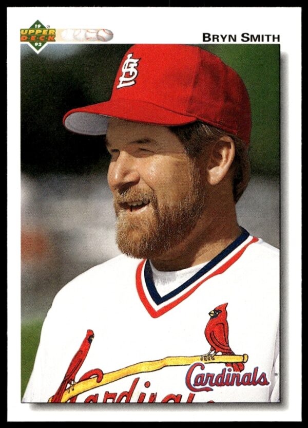 Front view of 1992 Upper Deck Baseball Card #591 featuring Bryn Smith in uniform.
