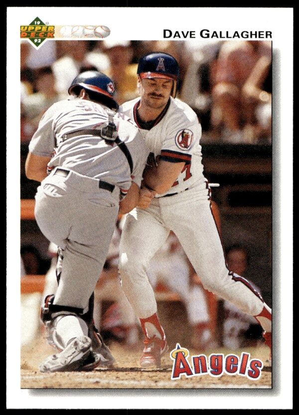 1992 Upper Deck Dave Gallagher Baseball Card #289 Front Image.