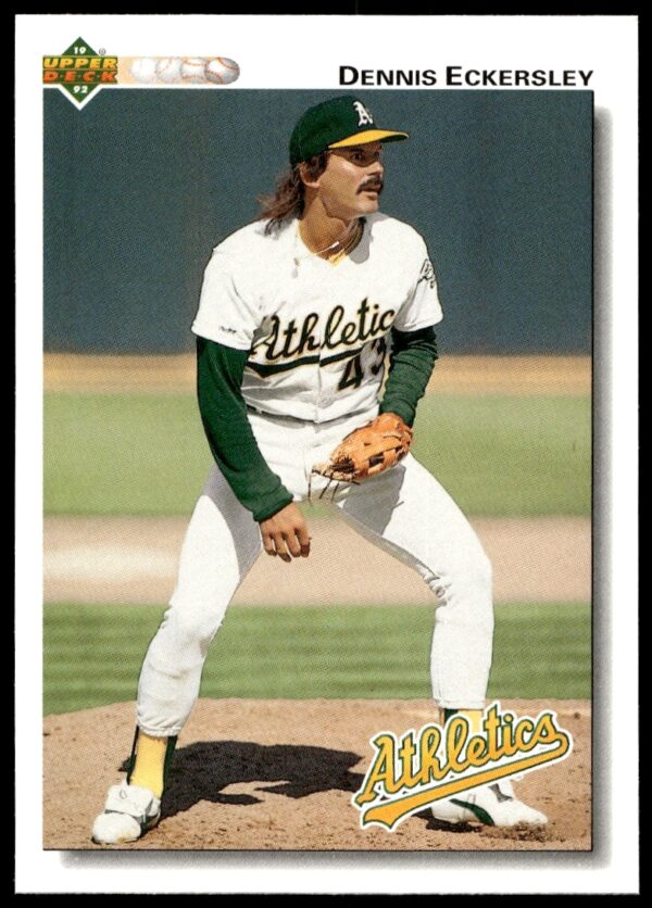 Dennis Eckersley 1992 Upper Deck #331 baseball card showcasing Hall of Fame pitcher.